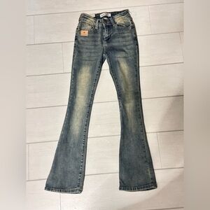 Stylish Gray Flare Jeans for Women